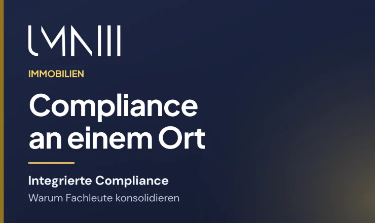 UMNIII-Markenkarte zum Artikel über den Umstieg von Immobilienprofis auf integrierte Compliance-Plattformen