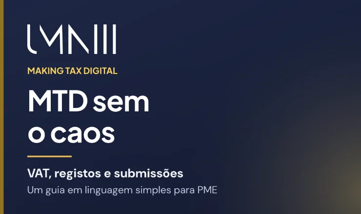 Cartão com a marca UMNIII para o artigo que explica o Making Tax Digital às pequenas e médias empresas