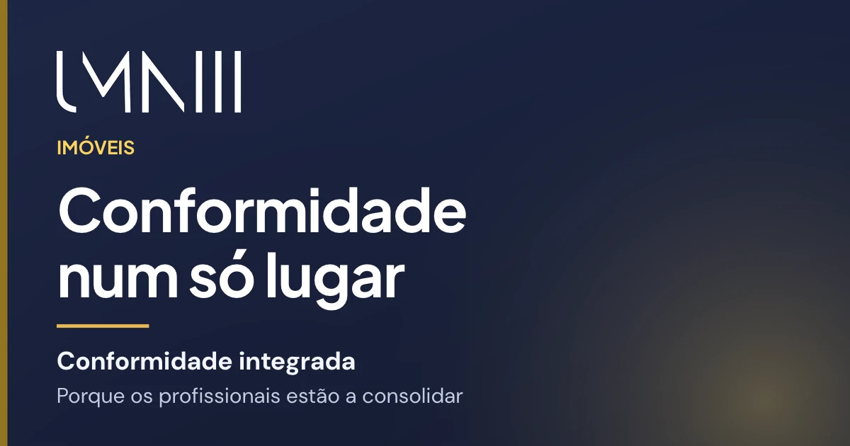 Cartão com a marca UMNIII para o artigo sobre a passagem dos profissionais do imobiliário para plataformas de conformidade integradas