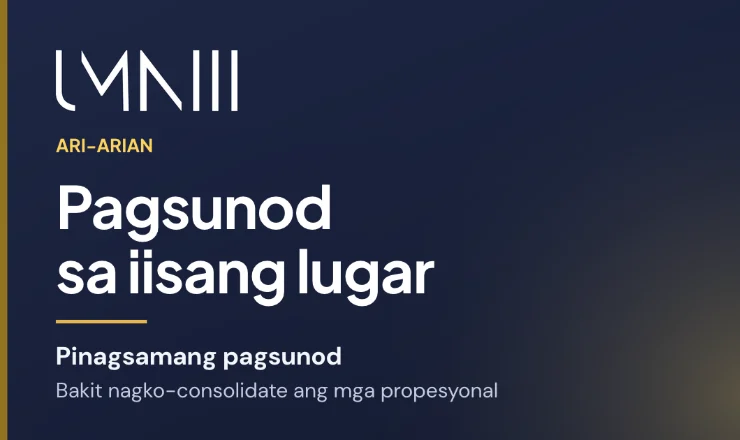 Card na may tatak ng UMNIII para sa artikulo tungkol sa paglipat ng mga propesyonal sa property sa pinagsamang compliance platform