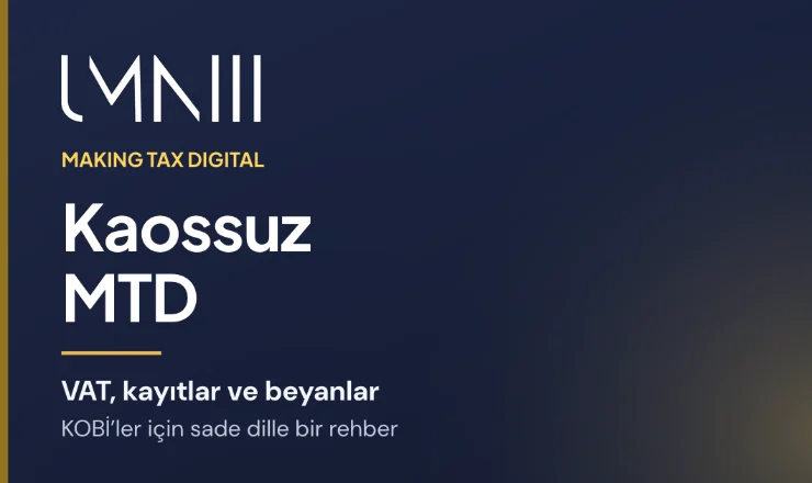 Küçük ve orta ölçekli işletmeler için Making Tax Digital’i açıklayan makalenin UMNIII markalı kartı