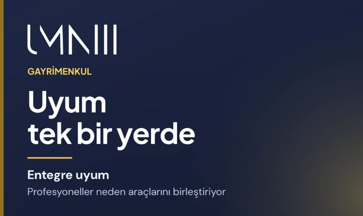 Gayrimenkul profesyonellerinin entegre uyum platformlarına geçişi hakkındaki makale için UMNIII markalı kart