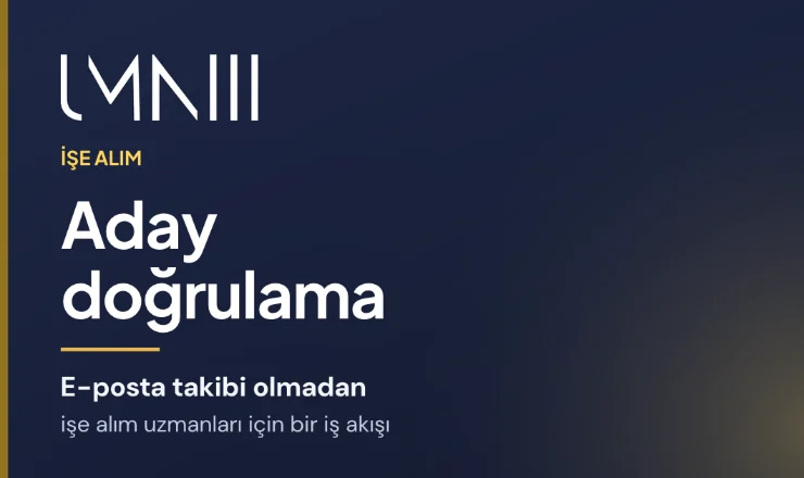 İşe alım ajansları için aday doğrulama iş akışları hakkındaki makale için UMNIII markalı kart